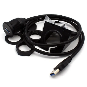 High Quality 1M2M Male to Female USB 3.0 Port USB Panel Extension Waterproof Cable (1)